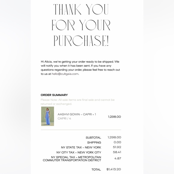 Cult Gaia Aashvi Gown - Picture 6 of 6